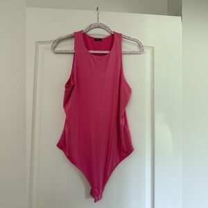 Express Body Contour Vibrant Pink Bodysuit